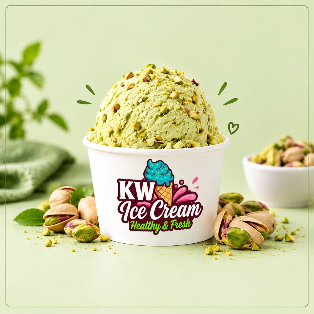 Pista Ice Cream - I Liter Bowl - 1