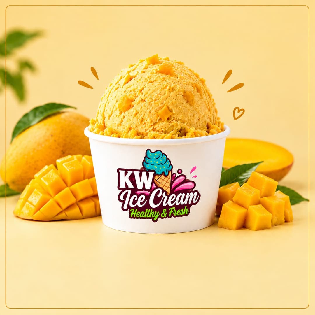 Mango Ice Cream - I Liter Bowl - 1