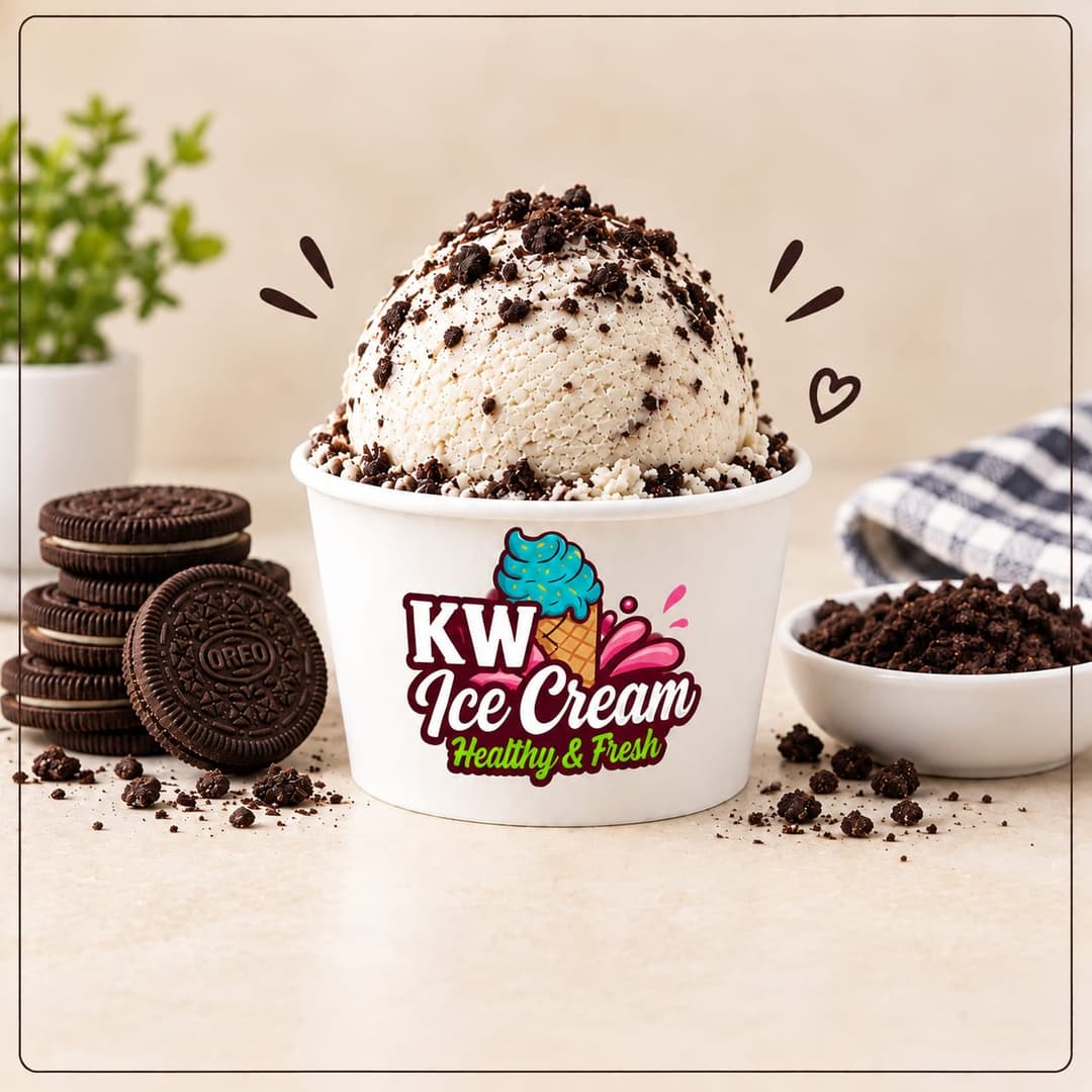 Oreo Ice Cream - I Liter Bowl - 1
