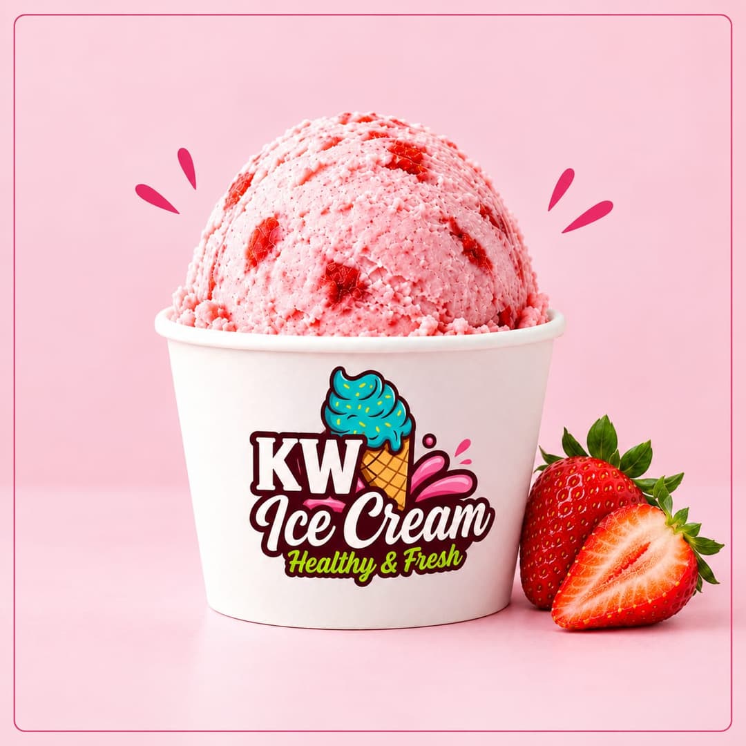 Strawberry Ice Cream – 10 Litre Box - 1